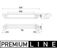 MAHLE CI 611 000P Intercooler, échangeur pour OPEL,VAUXHALL