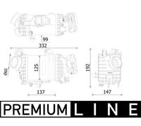 MAHLE CI 616 000P Intercooler, échangeur pour BMW