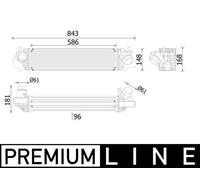 MAHLE CI 617 000P Intercooler, échangeur pour BMW,MINI