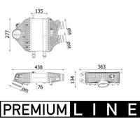 MAHLE CI 618 000P Intercooler, échangeur pour BMW