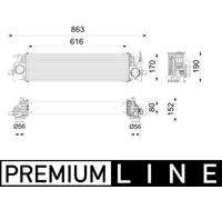 MAHLE CI 736 000P Intercooler