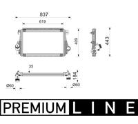 MAHLE CI 746 000P Intercooler, échangeur pour VW