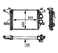 MAHLE CI 94 000P Intercooler, échangeur pour MERCEDES-BENZ