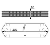 MAHLE CLC 11 000P Radiateur d'huile pour SCANIA