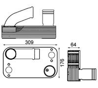 MAHLE CLC 210 000P refroidisseur à huile