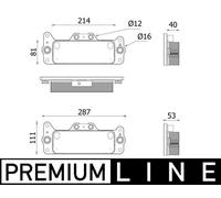 Radiateur d'huile, boîte automatique MAHLE CLC 222 000P