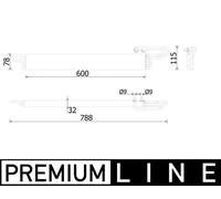 MAHLE CLC 224 000P Radiateur d'huile pour OPEL,VAUXHALL