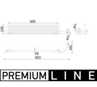 MAHLE CLC 234 000P Radiateur d'huile de boîte automatique pour PORSCHE