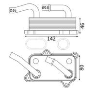 MAHLE CLC 24 000S Radiateur d'huile pour MERCEDES-BENZ