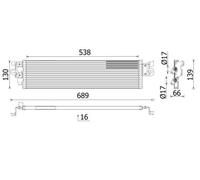 Radiateur d'huile MAHLE CLC 328 000P