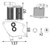 MAHLE CLC 429 000S Radiateur d'huile de boite de vitesse automatique
