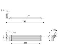 MAHLE CLC 473 000P Radiateur d'huile de boîte automatique pour BMW