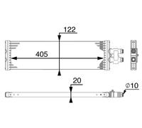 MAHLE CLC 64 000P Radiateur d'huile de boîte automatique pour MERCEDES-BENZ