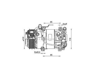 MAHLE Compresseur, climatisation ACP1461000P Compatible avec: HYUNDAI i10 II, i10 II Stufenheck