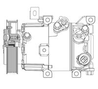 MAHLE ACP 630 000P Compresseur de climatisation