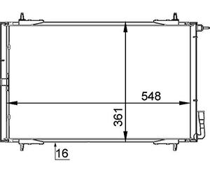 MAHLE Condensateur CA 220 000P A/C BEHR PREMIUM LINE