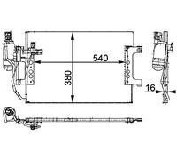 MAHLE Condensateur CA 351 000P A/C BEHR PREMIUM LINE