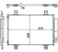MAHLE ORIGINAL AC 456 000P Condenseur, climatisation