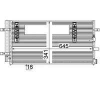 MAHLE Condensateur de Climatisation Avec Sèche-linge pour Audi A4 Avant 8K5 B8