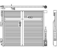 MAHLE AC 570 000P Condenseur, climatisation