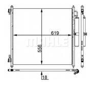 Mahle Condenseur Climatisation Avec Sécheur Pour Land Rover Range LG LW