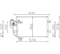 MAHLE Condenseur Climatisation Avec Sécheur Pour Mercedes-Benz A-Class W168
