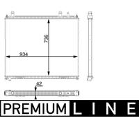 MAHLE CR 104 000P Radiateur basse température, intercooler pour MAN
