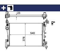 MAHLE CR 1121 000S refroidisseur et liquide de refroidissement