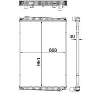 MAHLE CR 1149 000P Radiateur, refroidissement du moteur pour MAN