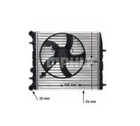 MAHLE CR 123 000S Radiateur du moteur