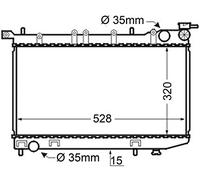 MAHLE CR 128 000S refroidisseur et liquide de refroidissement