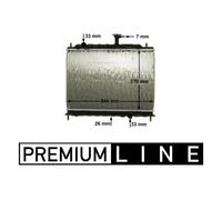 Mahle Original Radiateur d'eau CR 1304 000P – Grille de radiateur soudée pour KIA RIO II