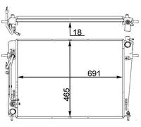 MAHLE CR 1403 000P refroidisseur de liquide de refroidissement