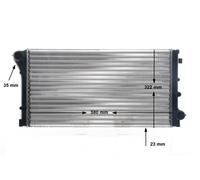 MAHLE ORIGINAL CR 1452 000S Radiateur du moteur