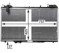 MAHLE CR 1503 000P refroidisseur de liquide de refroidissement