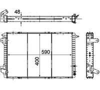 MAHLE CR 151 000P refroidisseur et liquide de refroidissement