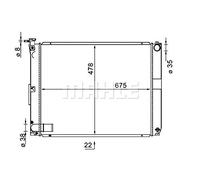 MAHLE CR 1578 000S refroidisseur et liquide de refroidissement