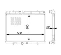 MAHLE CR 1598 000S refroidisseur et liquide de refroidissement