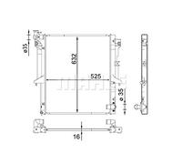 MAHLE CR 1662 000S refroidisseur et liquide de refroidissement