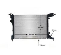 MAHLE CR 1663 000S Radiateur du moteur