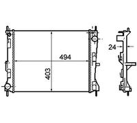 MAHLE CR 1691 000P refroidisseur et liquide de refroidissement