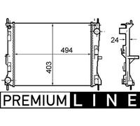 MAHLE CR 1691 000P refroidisseur et liquide de refroidissement | Compatible avec: NISSAN MICRA III, NOTE, RENAULT CLIO III, CLIO III Grandtour, CLIO III Kasten/Schrägheck