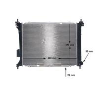 MAHLE ORIGINAL CR 1695 000S Radiateur du moteur