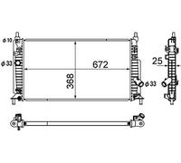 MAHLE CR 1888 000S refroidisseur et liquide de refroidissement