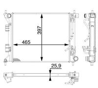 MAHLE CR 1970 000P refroidisseur et liquide de refroidissement