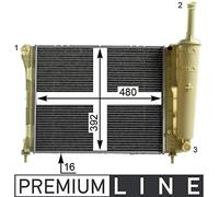 MAHLE CR 2005 000P refroidisseur de liquide de refroidissement