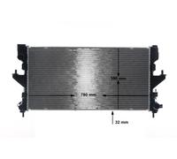 MAHLE CR 2106 000S Radiateur du moteur