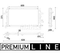 MAHLE CR 2228 000P refroidisseur et liquide de refroidissement