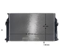 MAHLE CR 2270 000S Radiateur du moteur