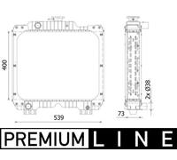 MAHLE CR 2290 000P Radiateur, refroidissement du moteur